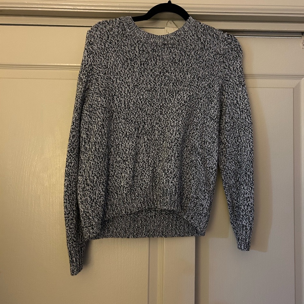 H&M White and Black Sweater.